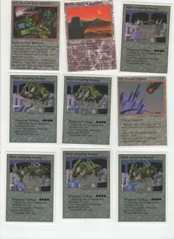 Lot of 9 Rare Galactic Empires CCG Occurrence cards. Companion Games lot #01 - Image 1