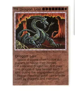 Galactic Empires CCG Terrain Very Rare card T9 Dragon Lair - Image 1
