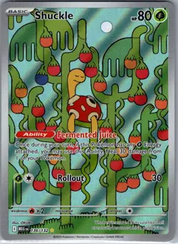 Shuckle 136/132 ME01: Mega Evolution - Pokemon Card - NM - Image 1