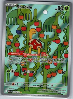 Shuckle 136/132 ME01: Mega Evolution - Pokemon Card - NM - Image 1