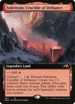 Sokenzan, Crucible of Defiance (#504) - Extended Art NEO NM MTG - Image 1