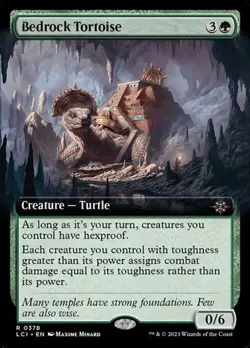 Bedrock Tortoise - Extended Art LCI NM MTG - Image 1