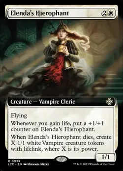 Elenda's Hierophant - Extended Art LCC NM MTG - Image 1