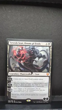 Magic The Gathering Tevesh Szat, Doom of Fools #153 Commander Legends 2020 MTG - Image 1