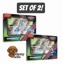 Pokemon TCG Shrouded Fable Greninja & Kingdra EX Special Illustration Collection - Image 1
