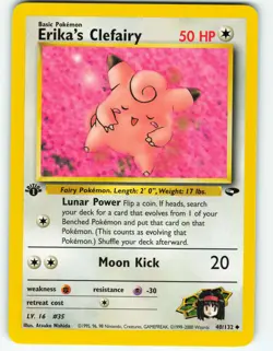 Erika's Clefairy - 1st Edition - 40/132 Gym Challenge - Pokemon TCG - 2000 - Image 1