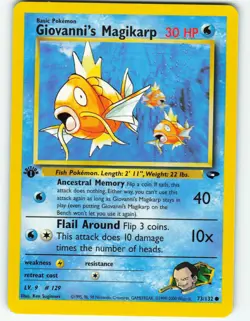 Giovanni's Magikarp - 1st Edition - 73/132 Gym Challenge - Pokemon TCG - 2000 - Image 1