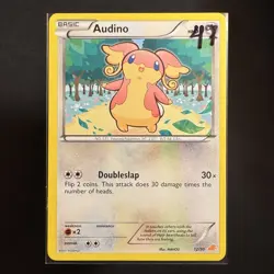 Audino - 12/30 - BW Trainer Kit Excadrill - Pokemon - Common - Played - Image 3