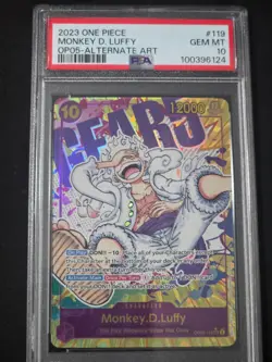2023 One Piece New Era Monkey.D.Luffy Secret Rare Alt Art #OP05-119 PSA 10 - Image 1