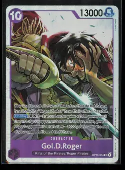 Gol.D.Roger (064) OP13-064 One Piece Carrying On His Will Super Rare Near Mint - Image 1