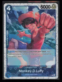 Monkey.D.Luffy (P-055) (Jolly Roger Foil) P-055 One Piece Premium Booster NM - Image 1