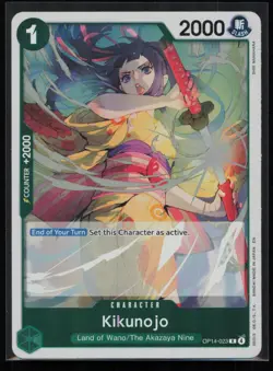 Kikunojo OP14-023 One Piece The Azure Sea's Seven Rare Near Mint - Image 1