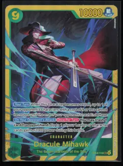 Dracule Mihawk OP14-119 One Piece The Azure Sea's Seven Secret Rare Near Mint - Image 1
