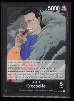 Crocodile OP14-079 One Piece The Azure Sea's Seven Leader Near Mint - Image 1