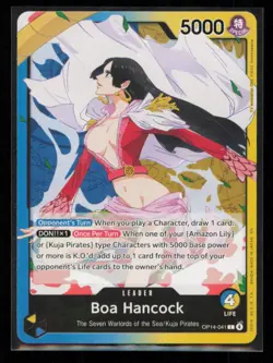 Boa Hancock OP14-041 One Piece The Azure Sea's Seven Leader Near Mint - Image 1