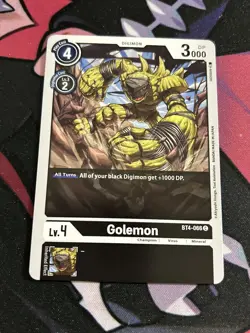 Digimon Card Great Legend Golemon BT4-066 C - Image 1