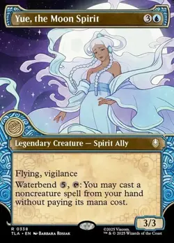 Yue, the Moon Spirit - Extended Art Showcase TLA NM MTG - Image 1