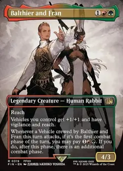 Balthier and Fran (#319) - Extended Art FIN NM MTG - Image 1
