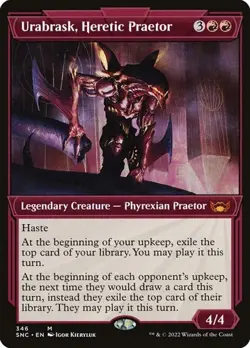 Urabrask, Heretic Praetor - Showcase Streets of New Capenna NM MTG - Image 1