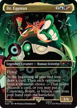 Dr. Eggman - Extended Art Secret Lair NM MTG - Image 1
