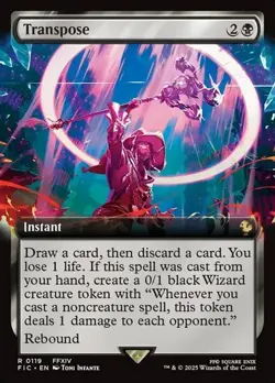 Transpose - Extended Art FIC NM MTG - Image 1