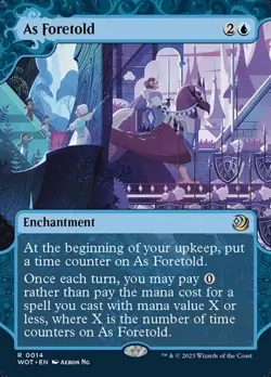 As Foretold - Extended Art Showcase WOT NM MTG - Image 1