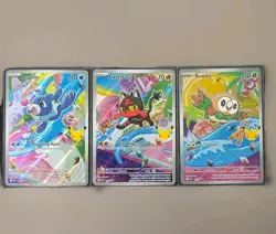 Pokemon TCG First Partner Illustration Collection Series 1-Alola Gen 7 Starters - Image 1