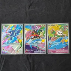 Pokemon TCG First Partner Illustration Collection Series 1-Alola Gen 7 Starters - Image 2