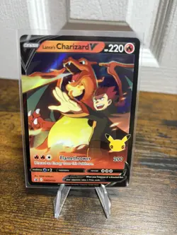 Pokemon TCG -Lance's Charizard V SWSH133 Celebrations - Black Star Promo - NM - Image 1