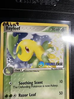 Mint Bayleef 2005 Prerelease Pokemon Promo EX Unseen Forces 35/115 rare card - Image 2