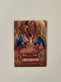 1999 Pokemon Japanese Meiji Charizard Embossed Promo Foil Lizardon - Image 1