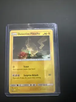 Pokemon TCG Detective Pikachu Holo Rare Card 10/18 NM Condition - Image 1
