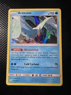 Articuno | 32/181 Holo Rare | SM - Team Up | LP Pokemon TCG - Image 1
