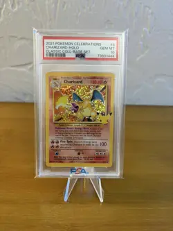 Pokemon Charizard Holo Card 4/102 Celebrations 25th Anniversary PSA 10 - Image 1