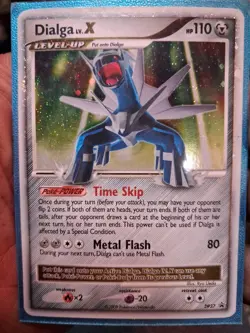 2009 Pokemon Diamond & Pearl Black Star Promo Dialga LV.X-Holo Card #DP37 - Image 1