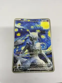 Mewtwo Van Gogh Gold Metal Pokemon Card-Collectible Gift Display！ Christmas cc - Image 2