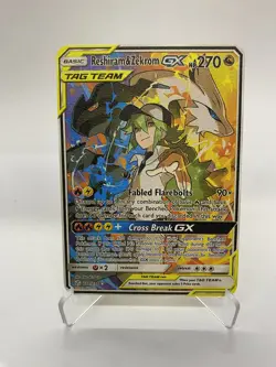 Reshiram&Zekrom GX Gold Metal Pokemon Card-Collectible Gift Display！ cc - Image 4