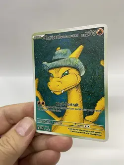 Charizard Van Gogh Gold Metal Pokemon Card-Collectible Gift Display！cc - Image 1