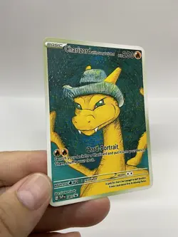 Charizard Van Gogh Gold Metal Pokemon Card-Collectible Gift Display！cc - Image 2