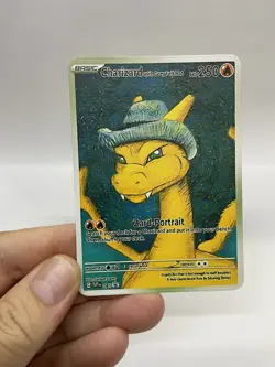 Charizard Van Gogh Gold Metal Pokemon Card-Collectible Gift Display！cc - Image 5
