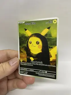 Mona pika Van Gogh Gold Metal Pokemon Card-Collectible Gift Display！ cc - Image 1