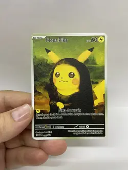 Mona pika Van Gogh Gold Metal Pokemon Card-Collectible Gift Display！ cc - Image 2