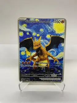 Charizard Van Gogh Gold Metal Pokemon Card-Collectible Gift Display！cc - Image 5