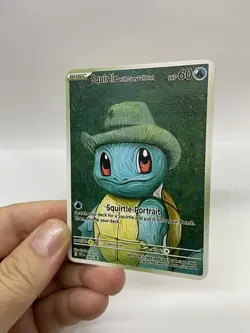 Squitrle Van Gogh Gold Metal Pokemon Card-Collectible Gift Display！cc - Image 4