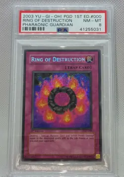 YU-GI-OH 2003 RING OF DESTRUCTION 1ST EDITION PGD-000 PSA -8 - Image 2
