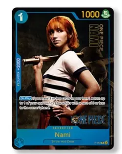 One Piece Card Game Nami P-053 Premium Card Collection Live Action - Image 1