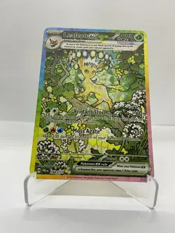 Leafeon EX Gold Metal Pokemon Card-Collectible Gift Display！Christmas ee - Image 3