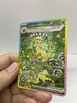 Leafeon EX Gold Metal Pokemon Card-Collectible Gift Display！Christmas ee - Image 5