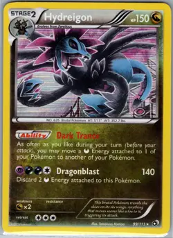 Hydreigon 99/113 Holo Legendary Treasures - Pokemon Card - NM - Image 1