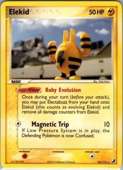 Elekid 23/115 Non Holo Unseen Forces - Pokemon Card - NM - Image 1